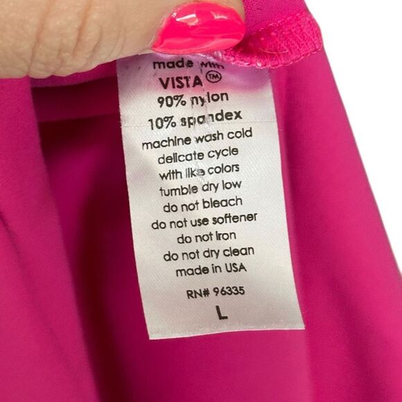 Susana Monaco Bright Pink Square Neck Slimming Bodycon Dress - Picture 6 of 7